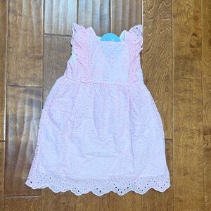 NWT Size 5T Classic Whimsy Pink Eyelet Kids Dress